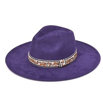 Women's Mellow World Felt Hat With Floral Embroidery Band