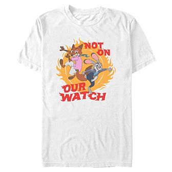 Men's Disney's Zootopia 2 Nick & Judy Not On Our Watch Graphic Tee