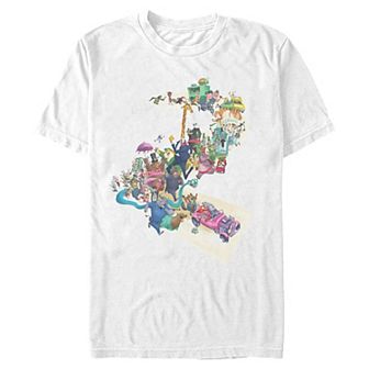 Men's Disney's Zootopia 2 Animals' Line Graphic Tee