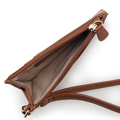 LC Lauren Conrad Sonam Top Zip Wristlet With Wristlet Strap