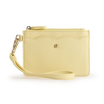 LC Lauren Conrad Sonam Top Zip Wristlet With Wristlet Strap