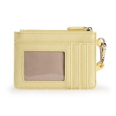 LC Lauren Conrad Sonam Top Zip Wristlet With Wristlet Strap