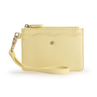 LC Lauren Conrad Sonam Top Zip Wristlet With Wristlet Strap