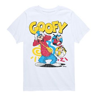 Boys 8-20 Disney's Goofy 90s Bootleg Graphic Tee