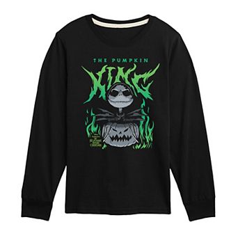 Boys 8-20 Disney's The Nightmare Before Christmas The Pumpkin King Metal Long Sleeve Graphic Tee