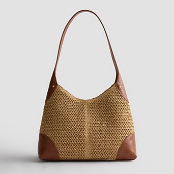 Women's Sonoma Goods For Life® Davie Natural Straw Small Shoulder Bag
