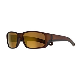 Men’s Hurley Polarized Beveled Wrap Sunglasses With Rubber Accents