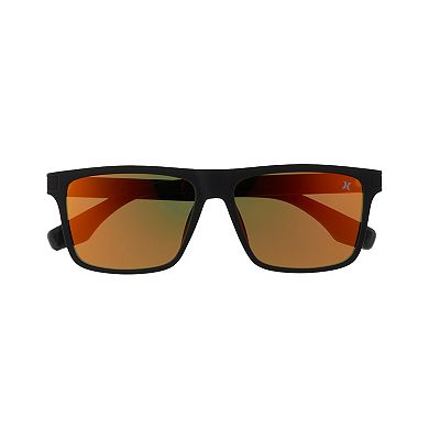 Men’s Hurley Polarized Flat-Top Square Sunglasses
