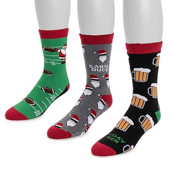 Men's MUK LUKS 3-Pack Novelty Socks