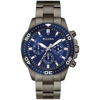 Bulova Men's Chronograph Stainless Steel Bracelet Watch - 98A314