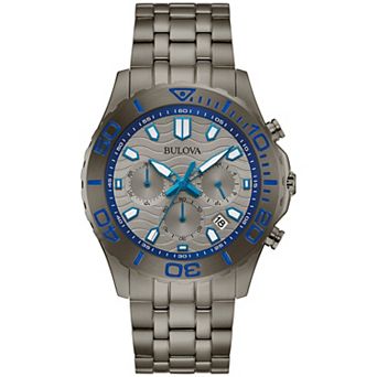 Bulova Men's Chronograph Stainless Steel Bracelet Watch - 98B434