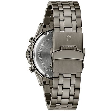 Bulova Men's Chronograph Stainless Steel Bracelet Watch - 98B434