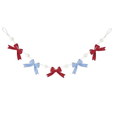 Americana Felted Bow Garland