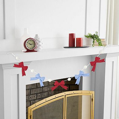 Americana Felted Bow Garland