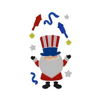 Americana Patriotic Gnome Wall Decal Set