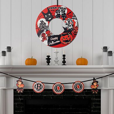 Mr. Halloween Retro Wreath & Garland Set