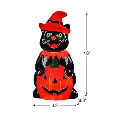 Mr. Halloween 18-Inch LED Cat Blow Mold Outdoor Decor