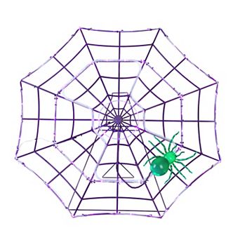 Mr. Halloween 4 ft. Outdoor Animated Spider Web Decor