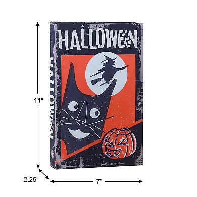 Mr. Halloween Set of 3 Retro Nested Storage Books Table Decor