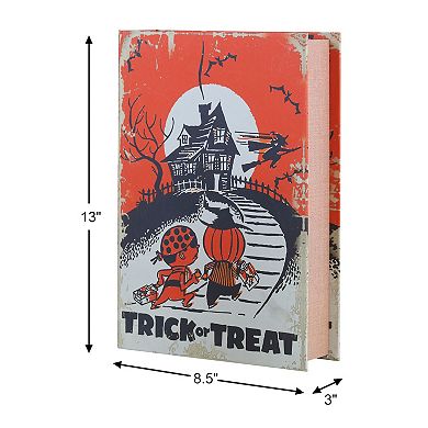 Mr. Halloween Set of 3 Retro Nested Storage Books Table Decor