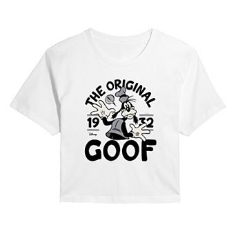 Juniors' Disney's Goofy The Original Goof 1932 Cropped Tee