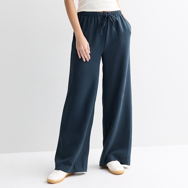 Juniors' SO® Crepe Pull-On Wide Leg Trousers, Women's,