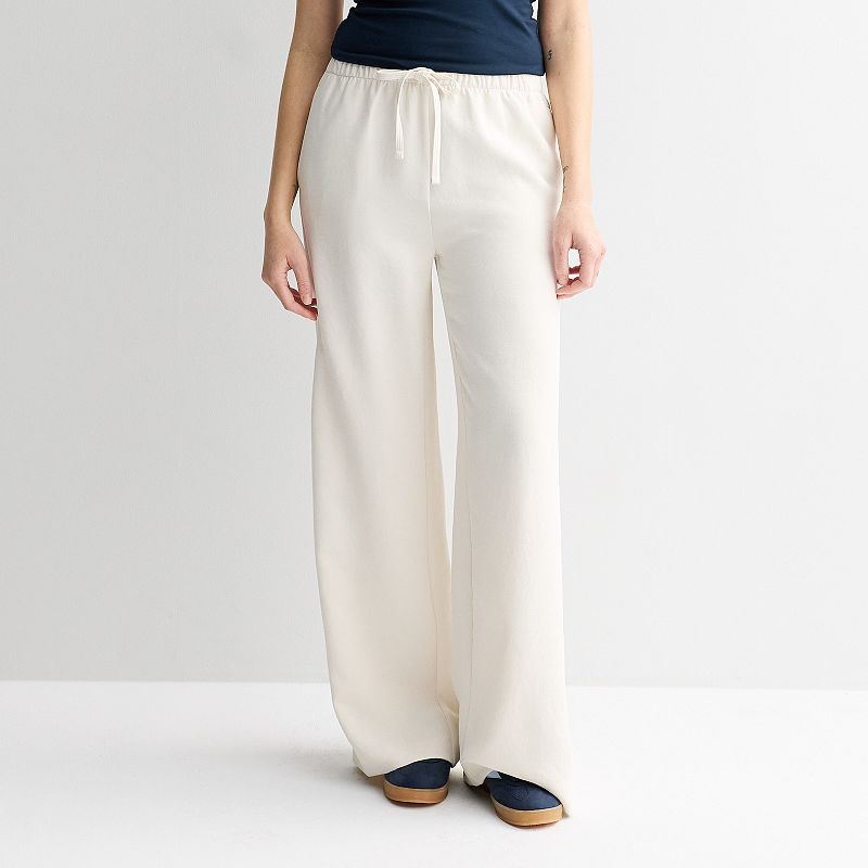 Juniors' SO® Crepe Pull-On Wide Leg Trousers, Women's,