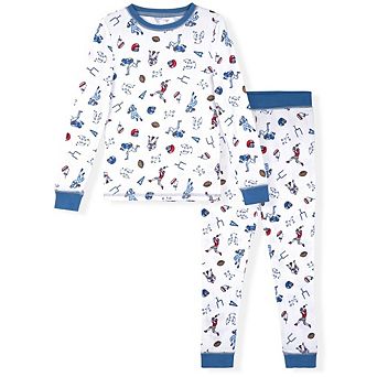 Sleep On It Boys 2 pc Super Soft Jersey Long Sleeve Snug-Fit Pajama Set