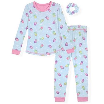 Sleep On It Girls 2 pc Super Soft Jersey Long Sleeve Snug-Fit Pajama Set