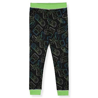 Sleep On It Boys 2-Piece Super Soft Jersey Long Sleeve Snug-Fit Pajama Set