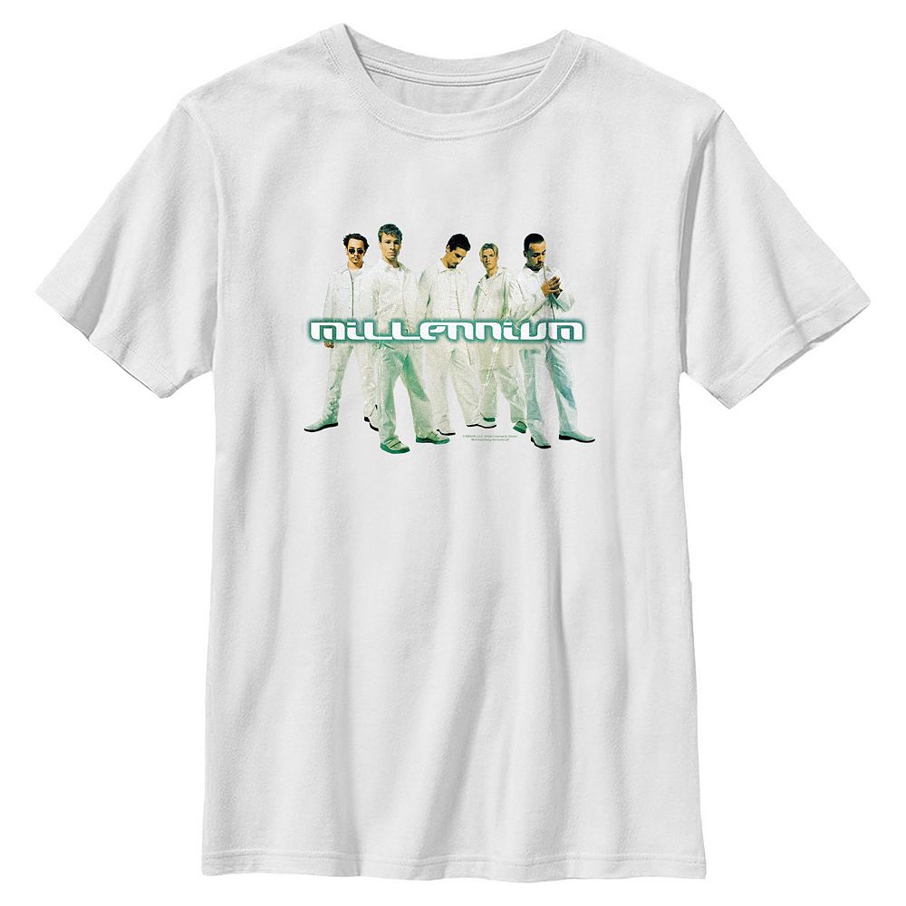 Boys 6-20 Backstreet Boys Millennium Poster Graphic Tee, Boy's, Size: Large, White, image size:1000x1000