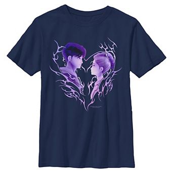 Boys 8-20 KPop Demon Hunters Flaming Romance Graphic Tee