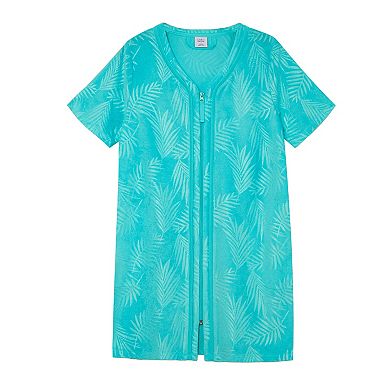 Women's Croft & Barrow® Embossed Terry Zip Robe