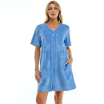 Women's Croft & Barrow® Embossed Terry Zip Robe