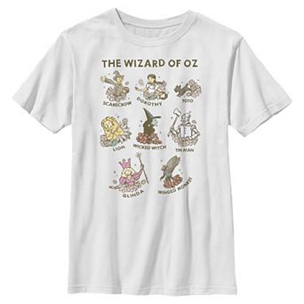 Boys 8-20 The Wizard Of Oz Main Characters Graphic Tee