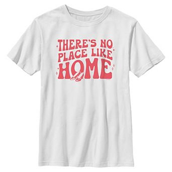 Boys 6-20 The Wizard Of Oz There's No Place Like Home Quote Crew Tee