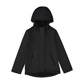 Teens Unisex Classic Hooded Lined Raincoat with Included Carry Pouch