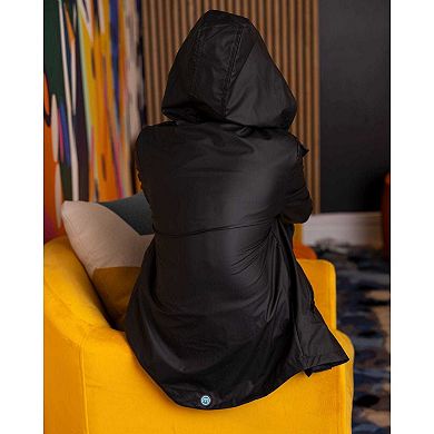 Teens Unisex Classic Hooded Lined Raincoat with Included Carry Pouch