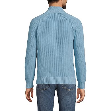Big & Tall Lands' End Drifter Quarter Zip Sweater