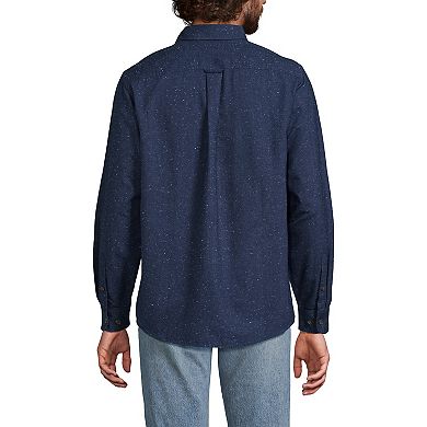 Men's Lands' End Long Sleeve Flagship Flannel Shirt