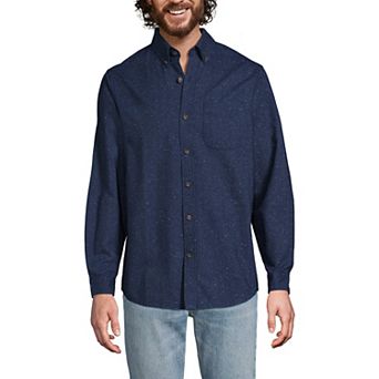 Men's Lands' End Long Sleeve Flagship Flannel Shirt