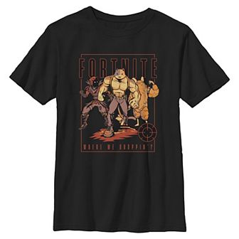 Boys 8-20 Fortnite Where We Droppin' Graphic Tee