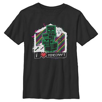 Boys 8-20 Minecraft I Heart Minecraft Graphic Tee