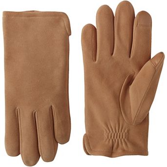 Men's Lands' End EZ Touch Suede Gloves