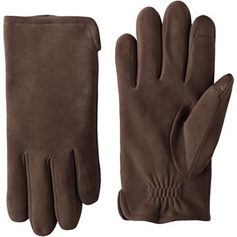 Men's Lands' End EZ Touch Suede Gloves