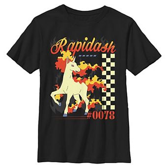 Boys 8-20 Pokemon Rapidash #78 Graphic Tee