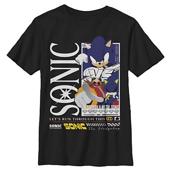 Boys 6-20 Sonic the Hedgehog Versus Dr. Eggman Graphic Tee