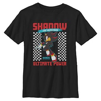 Boys 8-20 Sonic the Hedgehog Shadow The Hedgehog Ultimate Power Graphic Tee