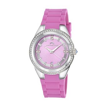 Porsamo Bleu Women's Stainless Steel & Silicone Crystal Watch