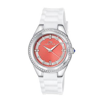 Porsamo Bleu Women's Stainless Steel & Silicone Crystal Watch